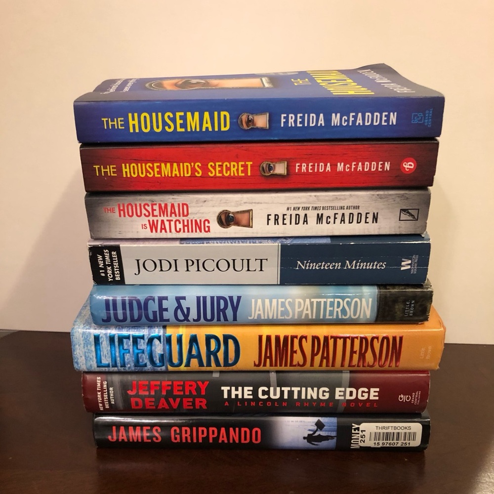 The Housemaid. Book sale. 8 book value. Cheap book. Fave book. James Patterson